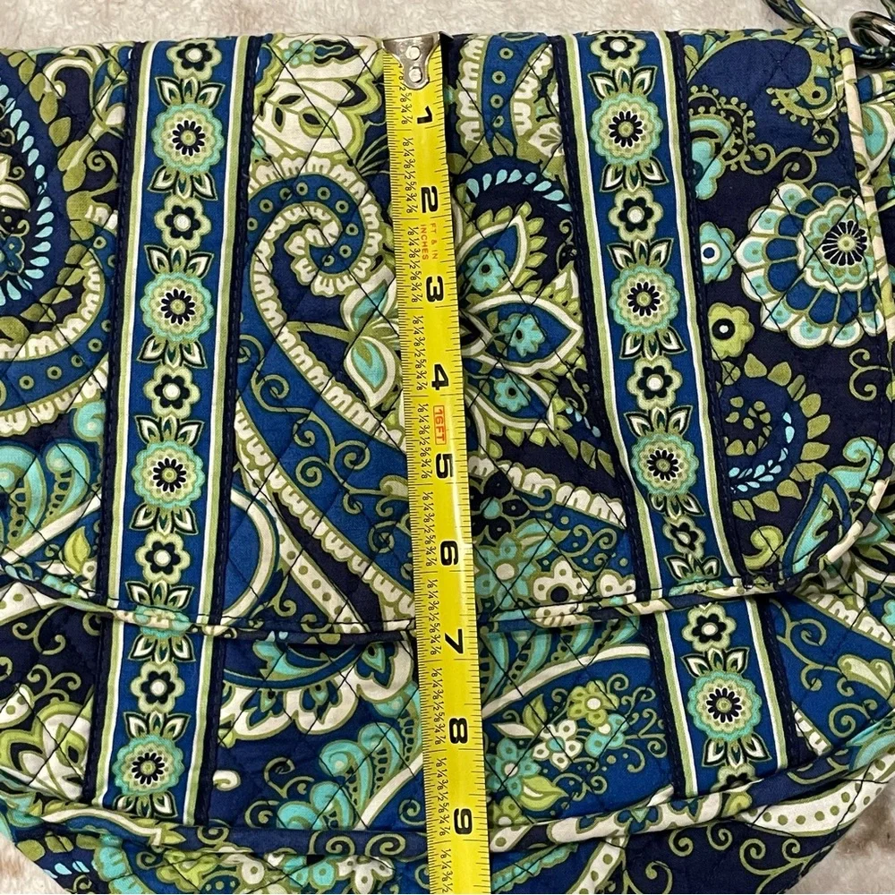 Vera Bradley Rhythm & Blues Crossbody Multicolour Paisley Shoulder Bag - Picture 13 of 16